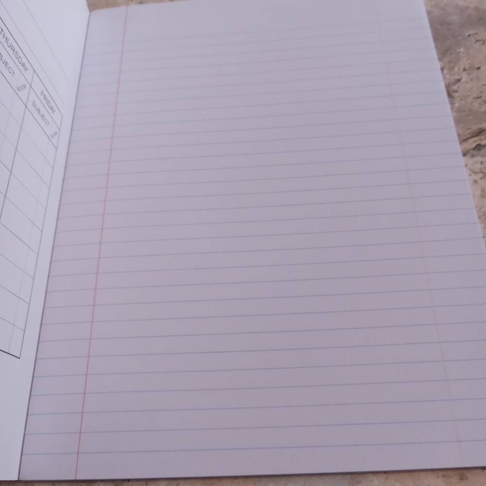 Black College Ruled Composition Notebook - Picture 3 of 4